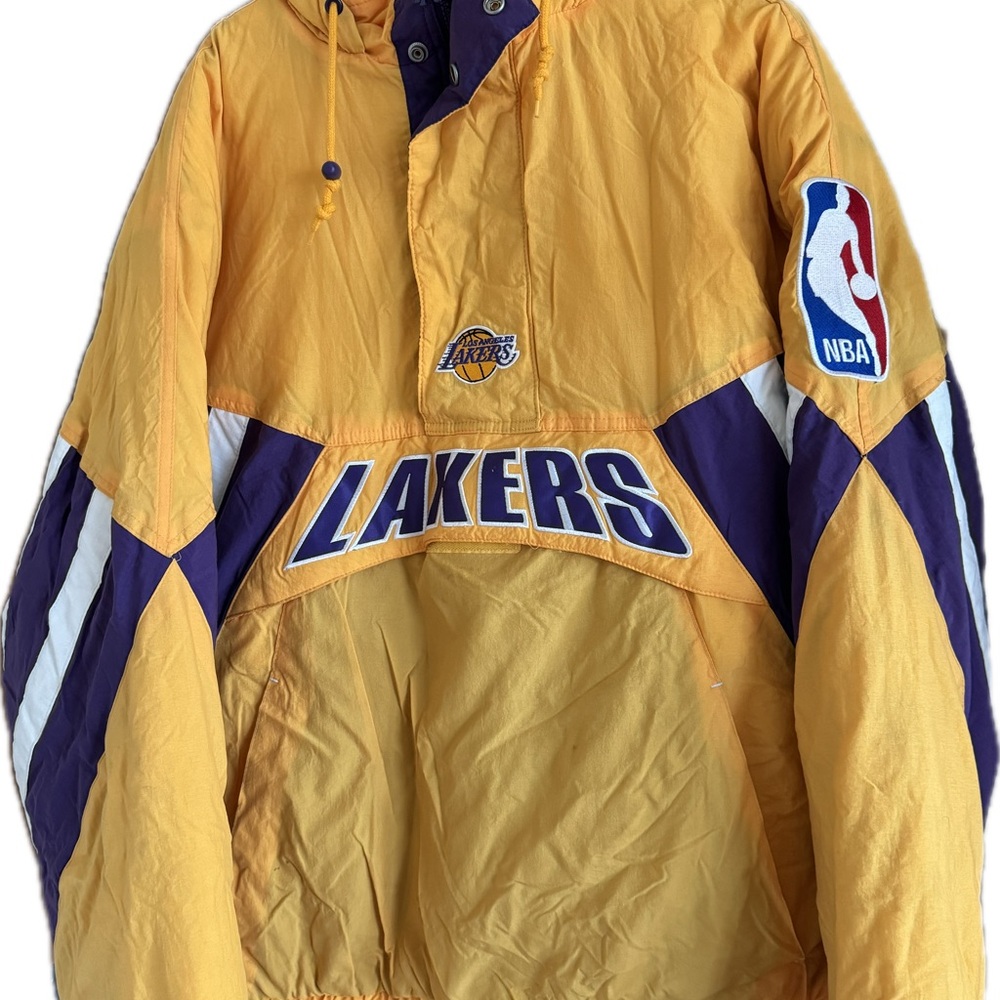 Mitchell & Ness Lakers Gold and Purple Windbreaker
